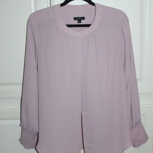 J Crew Light Pink long sleeve top, lrg